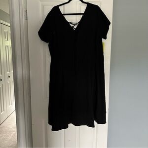 She Soul Harmony Energy Black Criss Cross Dress